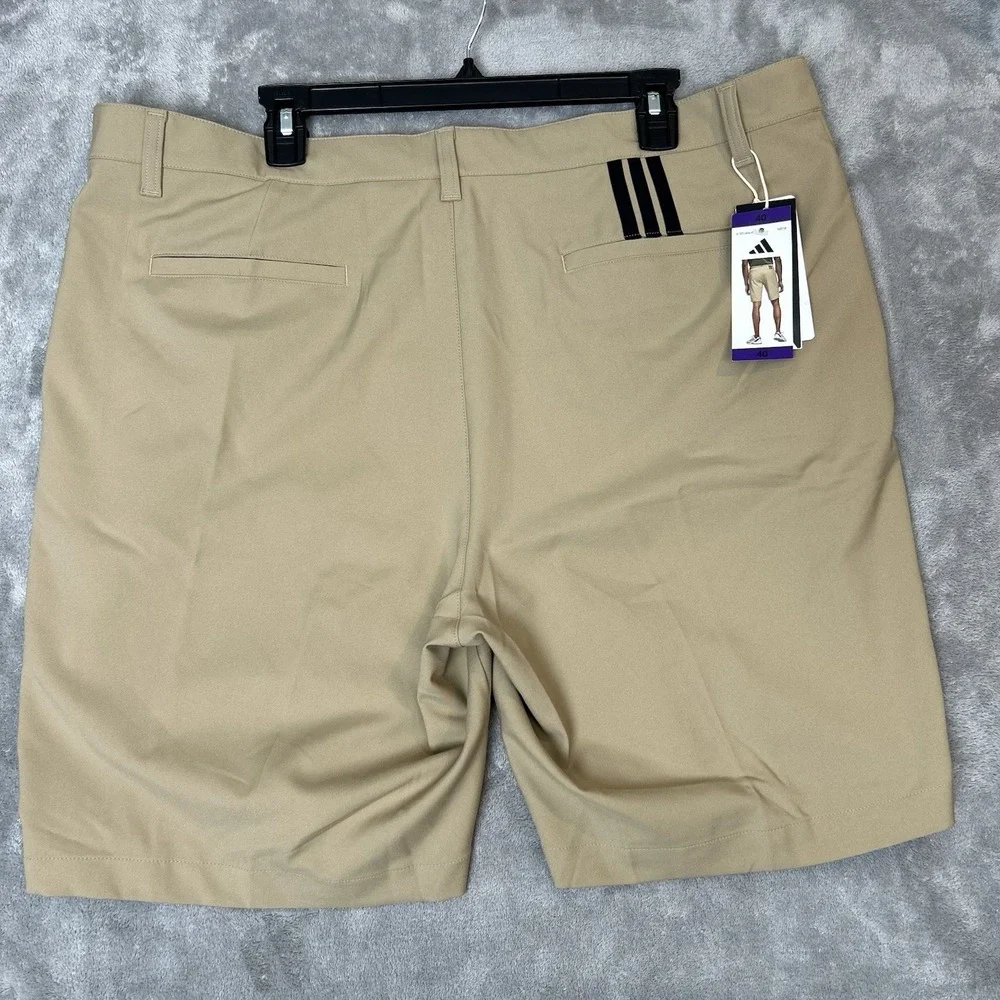 Adidas ADI Advantage Golf Shorts Brown Chino Performance Shorts Mens Size 40 NWT